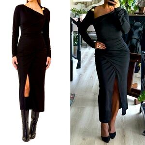 NICHOLAS LUCA BLACK MIDI DRESS 4